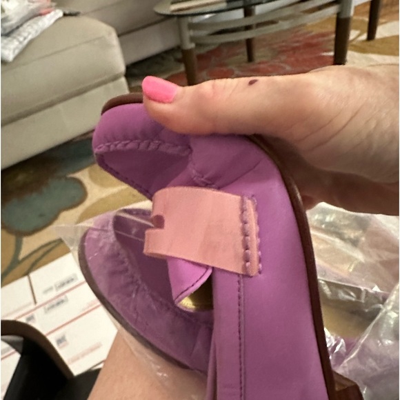 Purple Cole Haan loafers with pink accent penny holder. Size 9B. EUC. So cute! - Picture 8 of 8